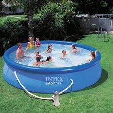 Надувной бассейн Easy Set 457х84 см. + насос-фильтр Intex 28158