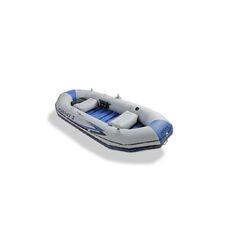Надувная трехместная лодка Mariner 3 Set 297х127х46 Intex 68373 с жестким полом с веслами и насосом