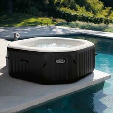 Надувной бассейн джакузи Intex 28456 PureSpa Jet and Bubble Deluxe (218 х 71 см)
