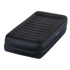 Односпальная надувная кровать Intex 64422 Pillow Rest Raised Bed + встроенный электронасос