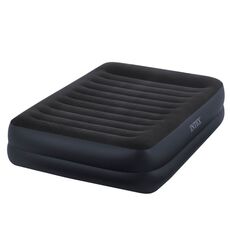 Двуспальная надувная кровать Intex 64424 Pillow Rest Raised Bed + встроенный электронасос