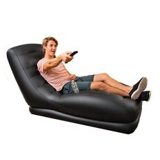 Надувное кресло Intex 68585NP Mega Lounge (чёрное, без насоса)