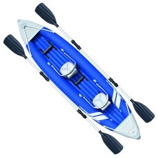 Надувная двухместная байдарка Bolt X2 Kayak 385х93 см с вёслами и насосом 65061 BestWay