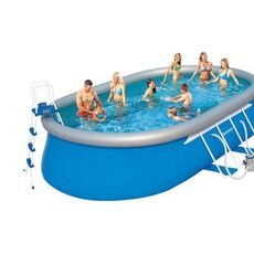 Надувной овальный бассейн Oval Fast-Set Bestway 56461, 549х366х122 см