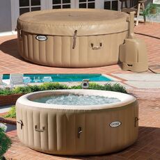 Надувной бассейн джакузи Intex 28408 PureSpa Bubble Massage (216 х 71 см)