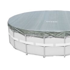 Тент для каркасных бассейнов Intex 18937 Round Pool Cover (диаметр 549 см)