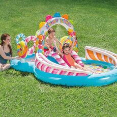 Игровой центр с горкой Intex 57149 Candy Zone (295x191x130 см)