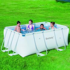 3 Каркасный бассейн Bestway 56251 +фильр-насос 220в (404х201х100с