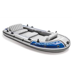 Надувная пятиместная лодка 366х168х43см Excursion 5 Set Intex 68325 с веслами и насосом