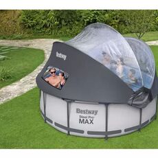 Bestway 5619N (366х100) с куполом, фильтр,лестница Каркасный бассейн круглый Steel Pro Max